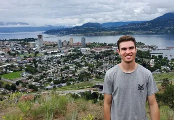 Will on top of Knox mountain