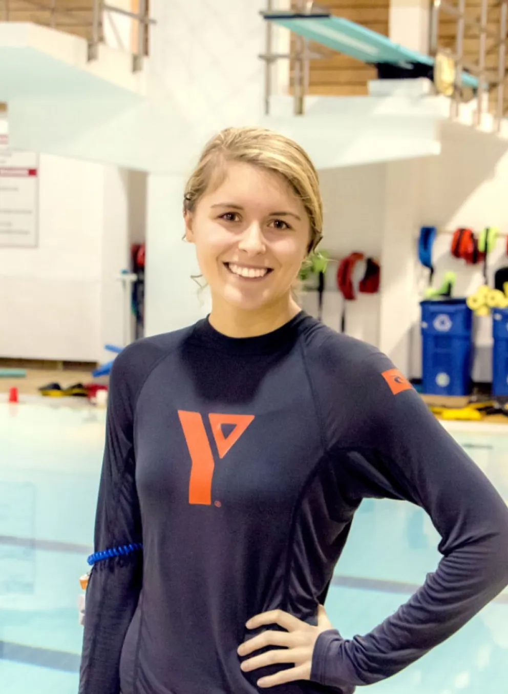 lifeguard at the pool