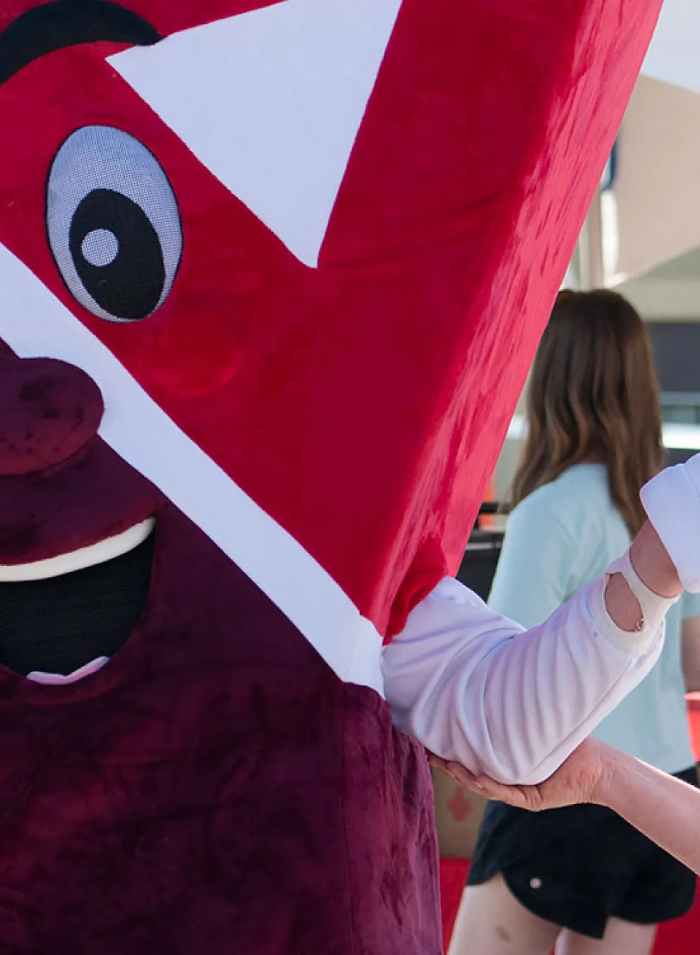 Y Spirit mascot and CEO Allyson Graf