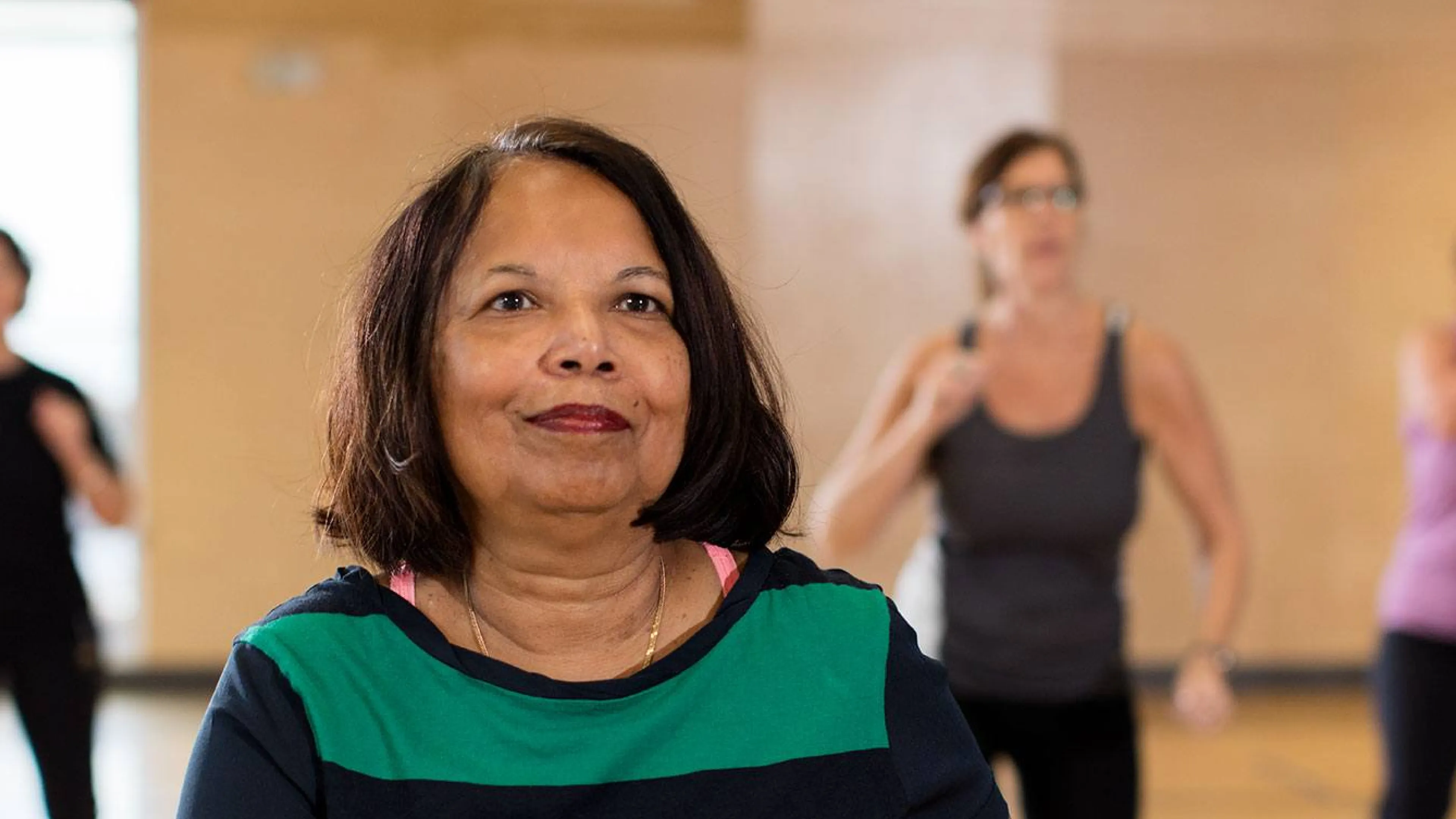 diverse ladies having fun in fitness class at the Y