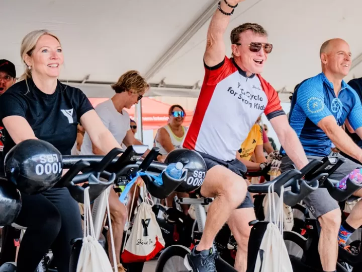 Tom Budd at the Cycle for Strong Kids ride