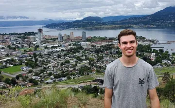 Will on top of Knox mountain