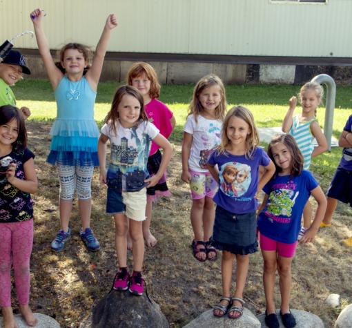 Group of kids outside