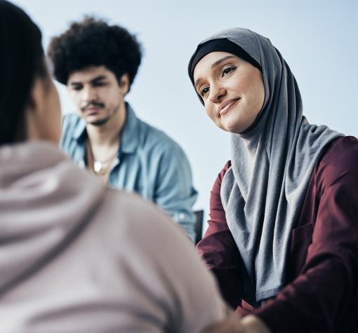 young adults supporting each other